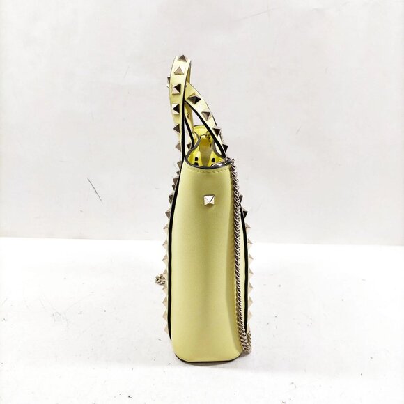 Valentino Garavani Yellow Leather Hand Bag mon750-101325 - Picture 4 of 16